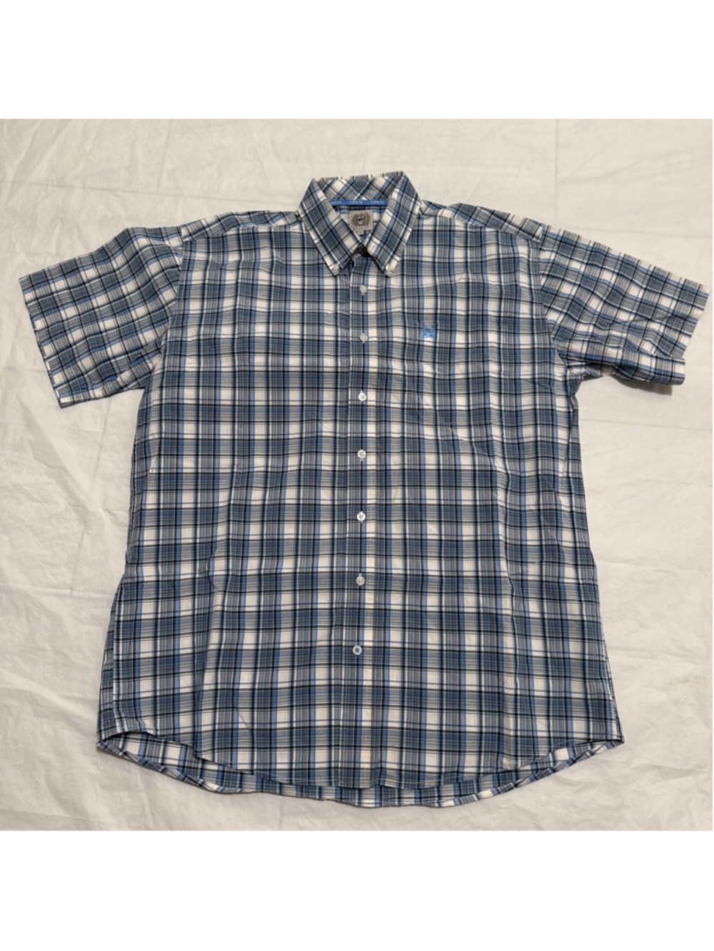 Cinch Men’s Plaid Casual Button Down Shirt Large